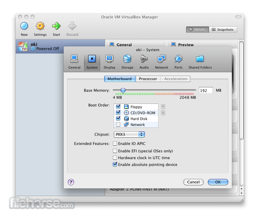 I installed windows xp on virtualbox for mac